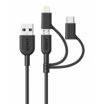 سلك شاحن متعدد المنافذ-PowerLine II 3-in-1 Cable ANKER 