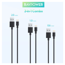 RAVPower Lightning USB Cable 3  كيبلات